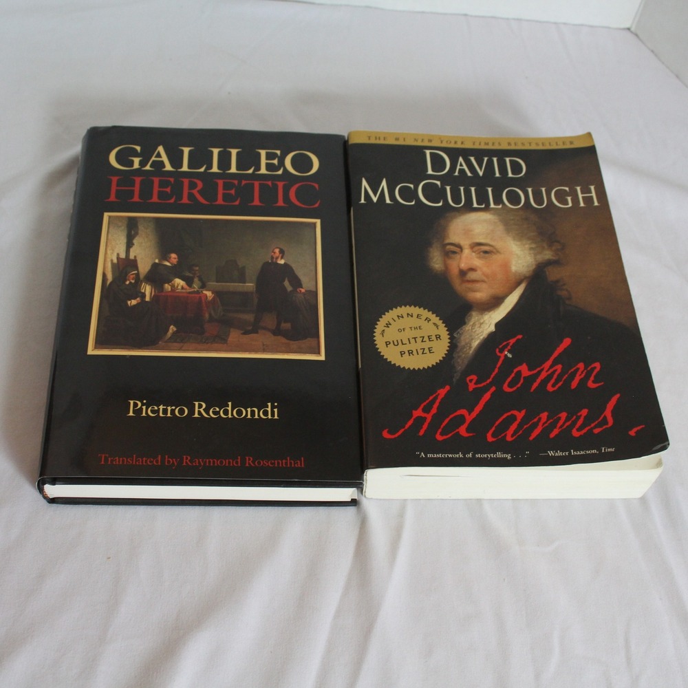 Galileo Heretic‎ & John Adams History Books Biography Political Science